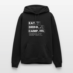 Eat Drink Camp - Herren Camping Hoodie - Wohnwagen - Schwarz