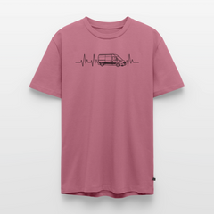 Herzschlag EKG Vanlife - Herren Camping T-Shirt - Mauve