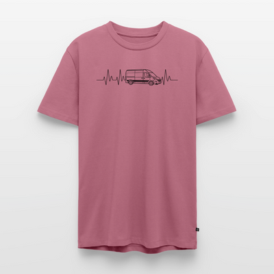 Herzschlag EKG Vanlife - Herren Camping T-Shirt - Mauve