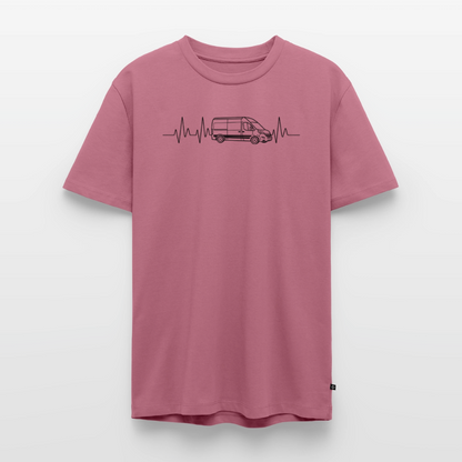 Herzschlag EKG Vanlife - Herren Camping T-Shirt - Mauve