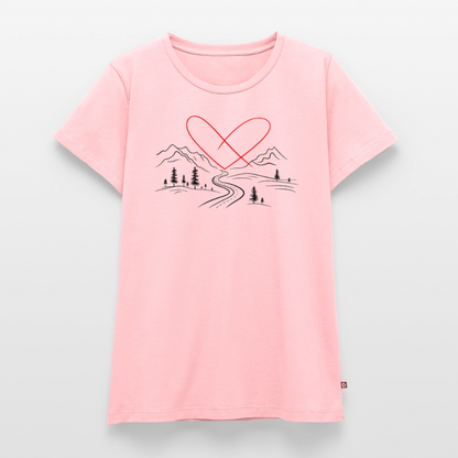 Naturliebe - Damen Camping T-Shirt - Rosa