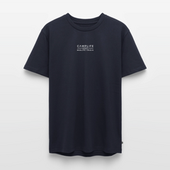Camplife statt Midlife Crisis - Herren Camping T-Shirt - Navy