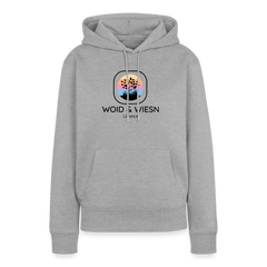 Woid & Wiesn Camper - Damen Camping Hoodie - Grau meliert