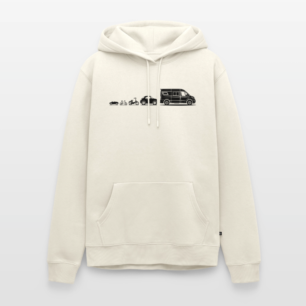 Evolution Vanlife - Herren Camping Hoodie - Naturweiß