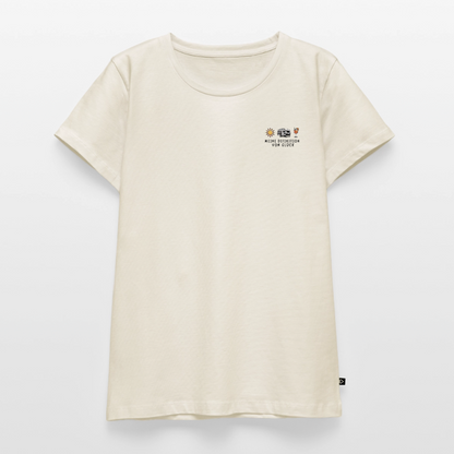 Definition von Glück - Damen Camping T-Shirt - Wohnwagen - Naturweiß