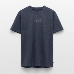 Camplife statt Midlife Crisis - Herren Camping T-Shirt - Jeansblau 