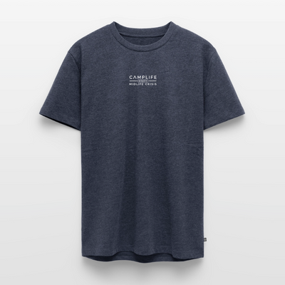 Camplife statt Midlife Crisis - Herren Camping T-Shirt - Jeansblau 