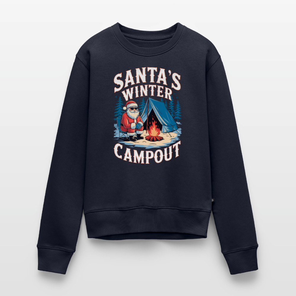 Santas Campout - Damen Camping Sweatshirt - Navy