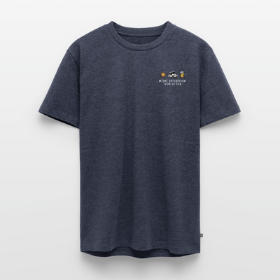 Definition von Glück - Herren Camping T-Shirt - Bulli - Jeansblau 