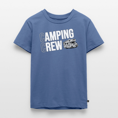 Wohnmobil Camping Crew - Kinder Camping T-Shirt - Taubenblau