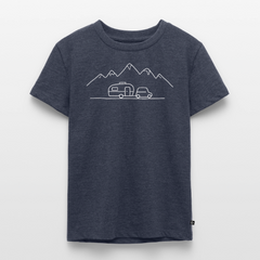Keep it Simple - Kinder Camping T-Shirt - Jeansblau 