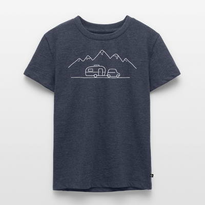Keep it Simple - Kinder Camping T-Shirt - Jeansblau 