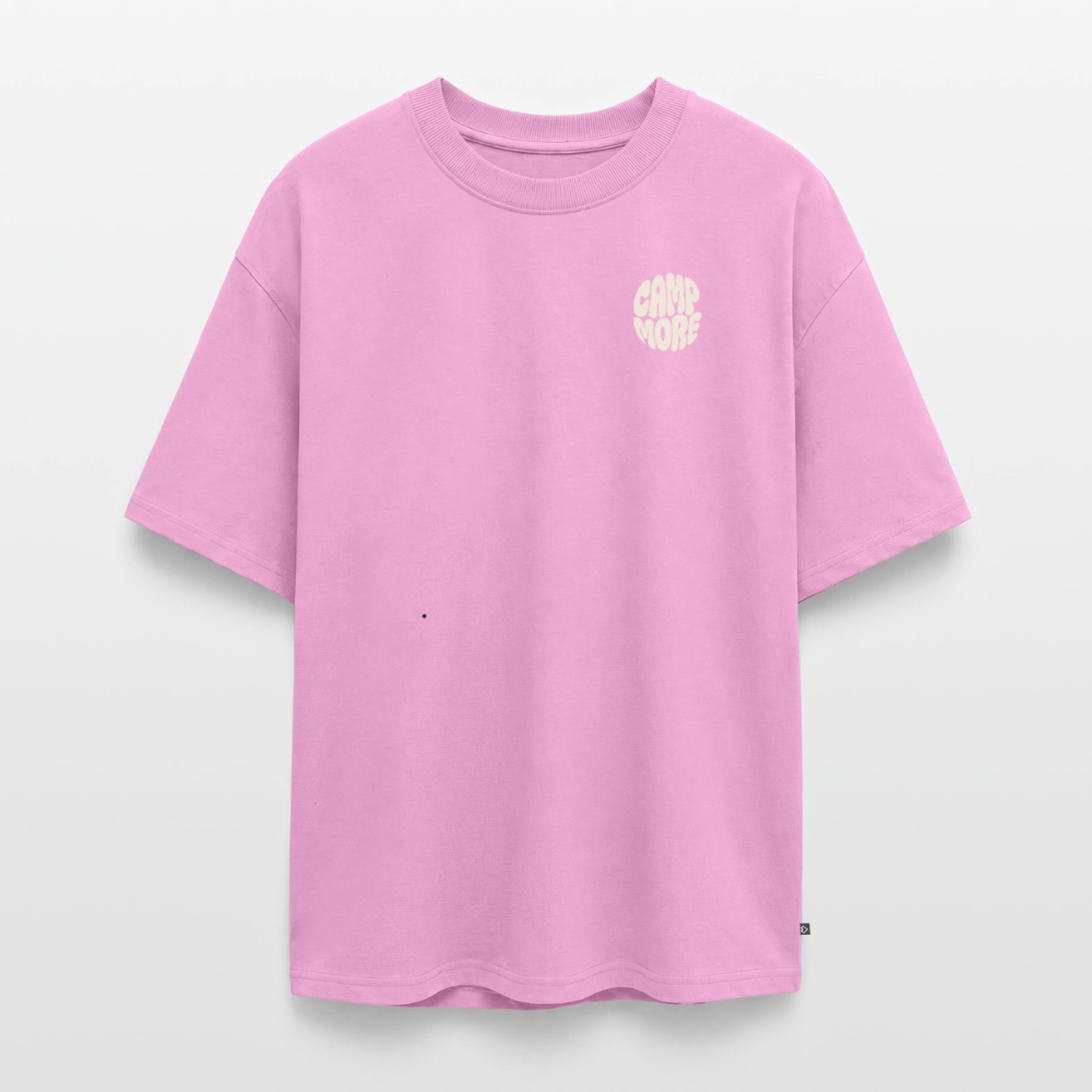 Camp More - Oversized Unisex T-Shirt - Verwaschenes Rosa