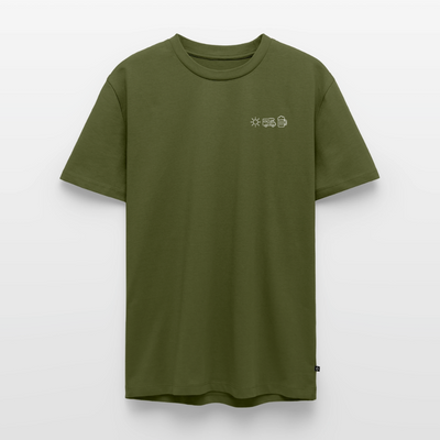 Sonne Wohnmobil Bier - Herren Camping T-Shirt - Khaki