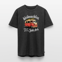 Kein Weihnachten - Herren Camping T-Shirt - Anthrazit meliert