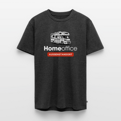Wohnmobil Homeoffice - Herren Camping T-Shirt - Anthrazit meliert