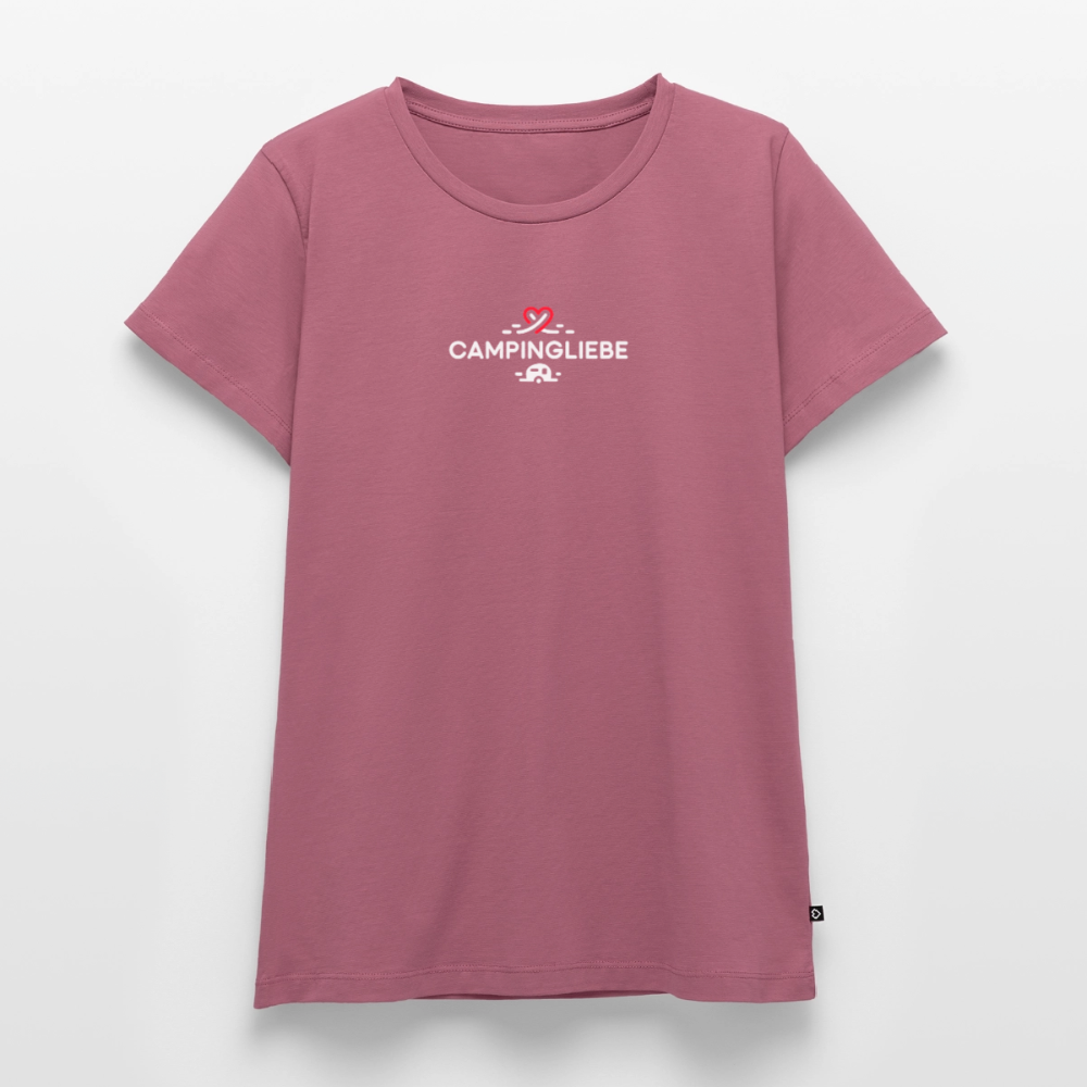 Wohnwagen Campingliebe - Damen Camping T-Shirt - Mauve