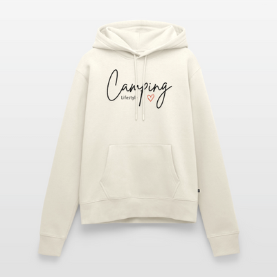 Camping Lifestyle Liebe - Damen Camping Hoodie - Naturweiß