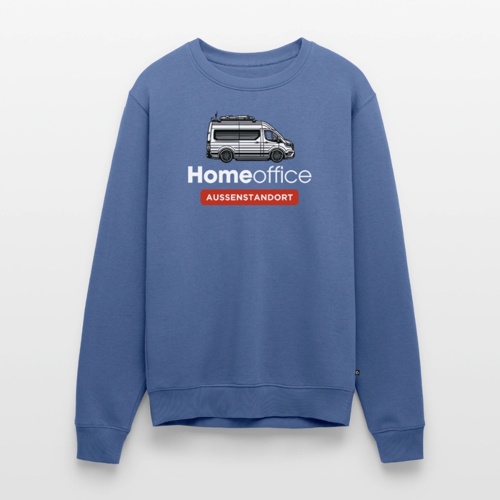 Vanlife Homeoffice - Herren Camping Sweatshirt - Taubenblau