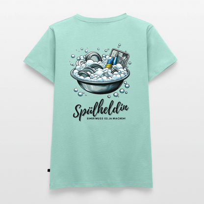 Spülheldin - Damen Camping T-Shirt - Mint 