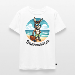 Bademeister - Kinder Camping T-Shirt - Weiß