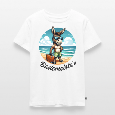 Bademeister - Kinder Camping T-Shirt - Weiß