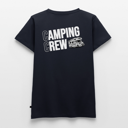 Wohnmobil Camping Crew - Damen Camping T-Shirt - Navy