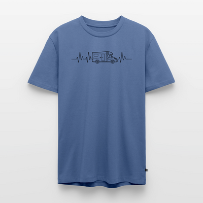 Herzschlag EKG Wohnmobil - Herren Camping T-Shirt - Taubenblau