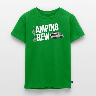 Vanlife Camping Crew - Kinder Camping T-Shirt - Grün