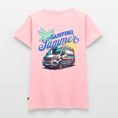 Camping Summer - Damen Camping T-Shirt - Rosa