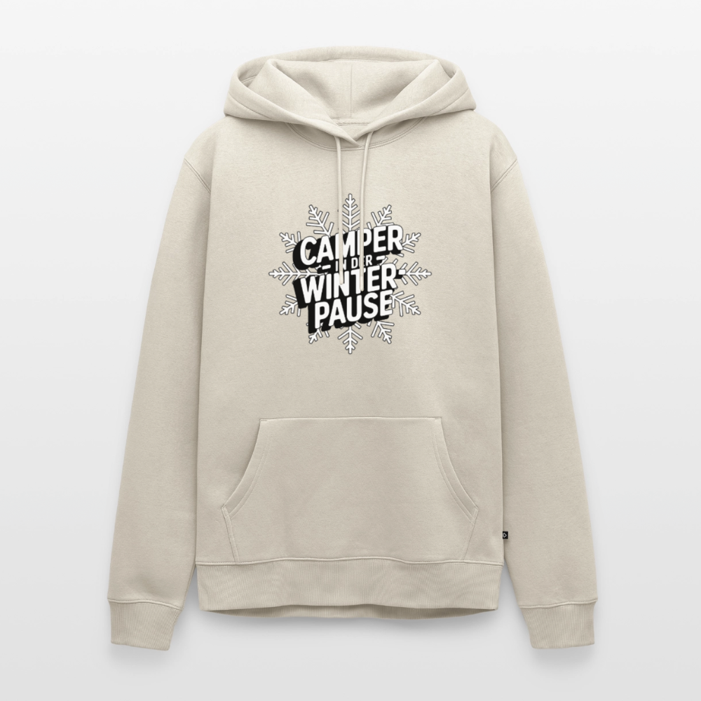 Camper in Winterpause - Herren Camping Hoodie - Beige