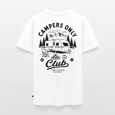 Campers Only Club - Herren Camping T-Shirt - Wohnwagen - Weiß