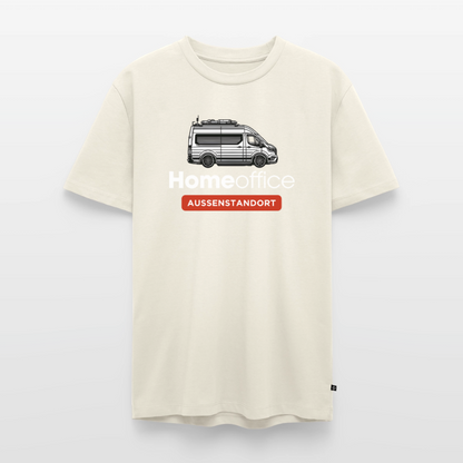 Vanlife Homeoffice - Herren Camping T-Shirt - Naturweiß