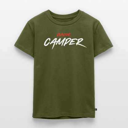 Junior Camper - Kinder Camping T-Shirt - Khaki