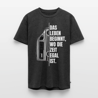 Camping ist Zeitlos - Herren Camping T-Shirt - Vanlife - Anthrazit meliert