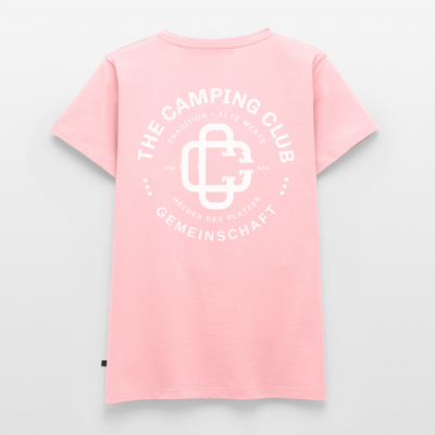 Camping Club - Damen Camping T-Shirt - Rosa