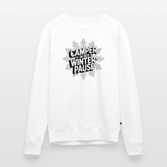 Camper in Winterpause - Herren Camping Sweatshirt - Weiß