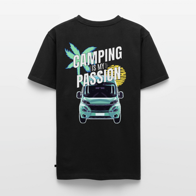 Camping Passion - Herren Camping T-Shirt - Schwarz