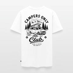 Campers Only Club - Herren Camping T-Shirt - Bulli - Weiß