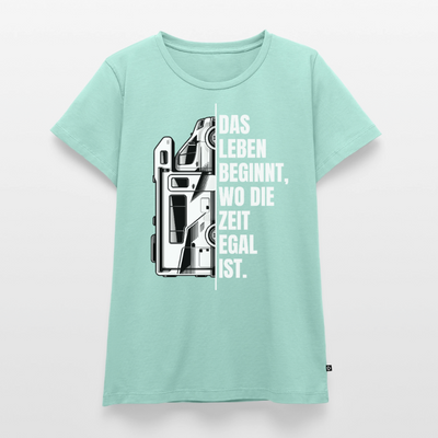 Camping ist Zeitlos - Damen Camping T-Shirt - Wohnmobil - Mint 