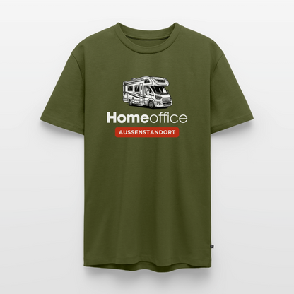 Wohnmobil Homeoffice - Herren Camping T-Shirt - Khaki