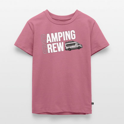 Vanlife Camping Crew - Kinder Camping T-Shirt - Mauve