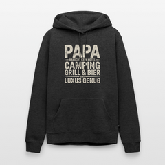 Väter sind Helden - Herren Camping Hoodie - Anthrazit meliert