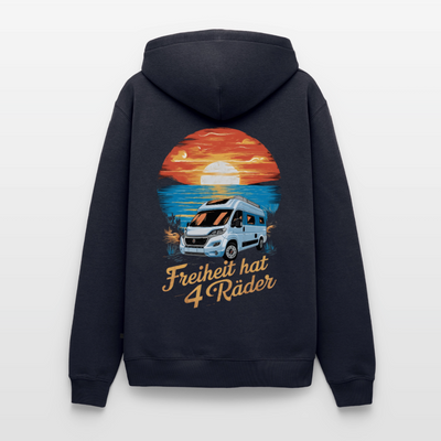 Freiheit hat 4 Räder - Herren Camping Hoodie - Vanlife - Navy