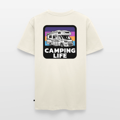 Camping Life - Herren Camping T-Shirt - Naturweiß
