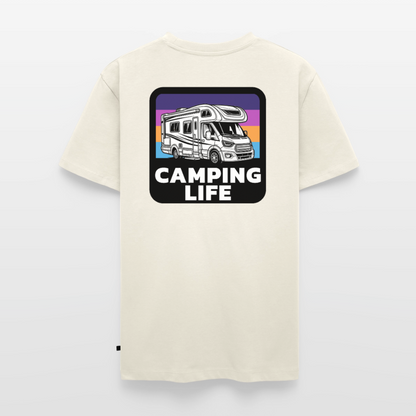 Camping Life - Herren Camping T-Shirt - Naturweiß