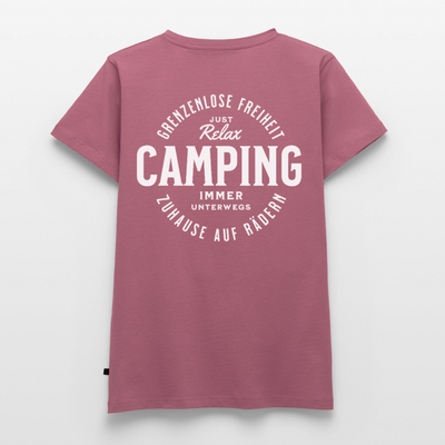 Grenzenlose Freiheit - Damen Camping T-Shirt - Mauve