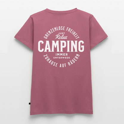 Grenzenlose Freiheit - Damen Camping T-Shirt - Mauve