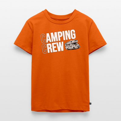 Wohnmobil Camping Crew - Kinder Camping T-Shirt - Orange 