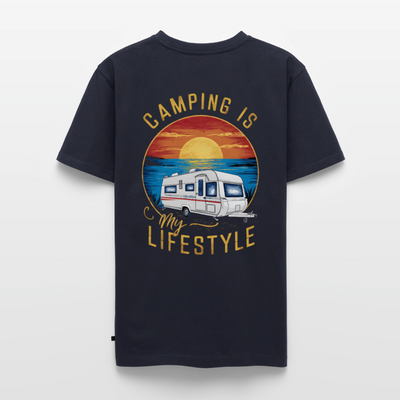 Camping my Lifestyle - Herren Camping T-Shirt - Navy